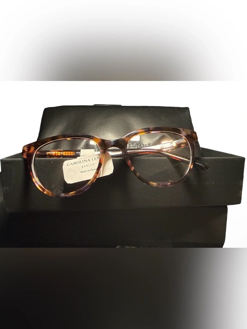 Carolina Lemke Betty optical eyeglasses in a tortoiseshell / dark havana